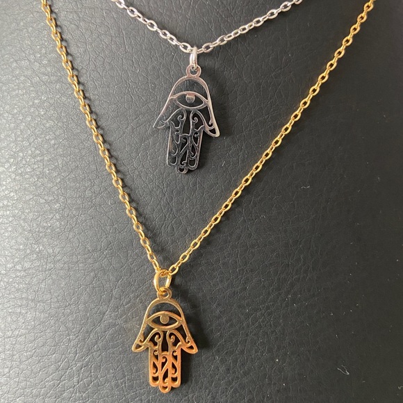 Hamsa necklace stainless steel - Picture 2 of 3